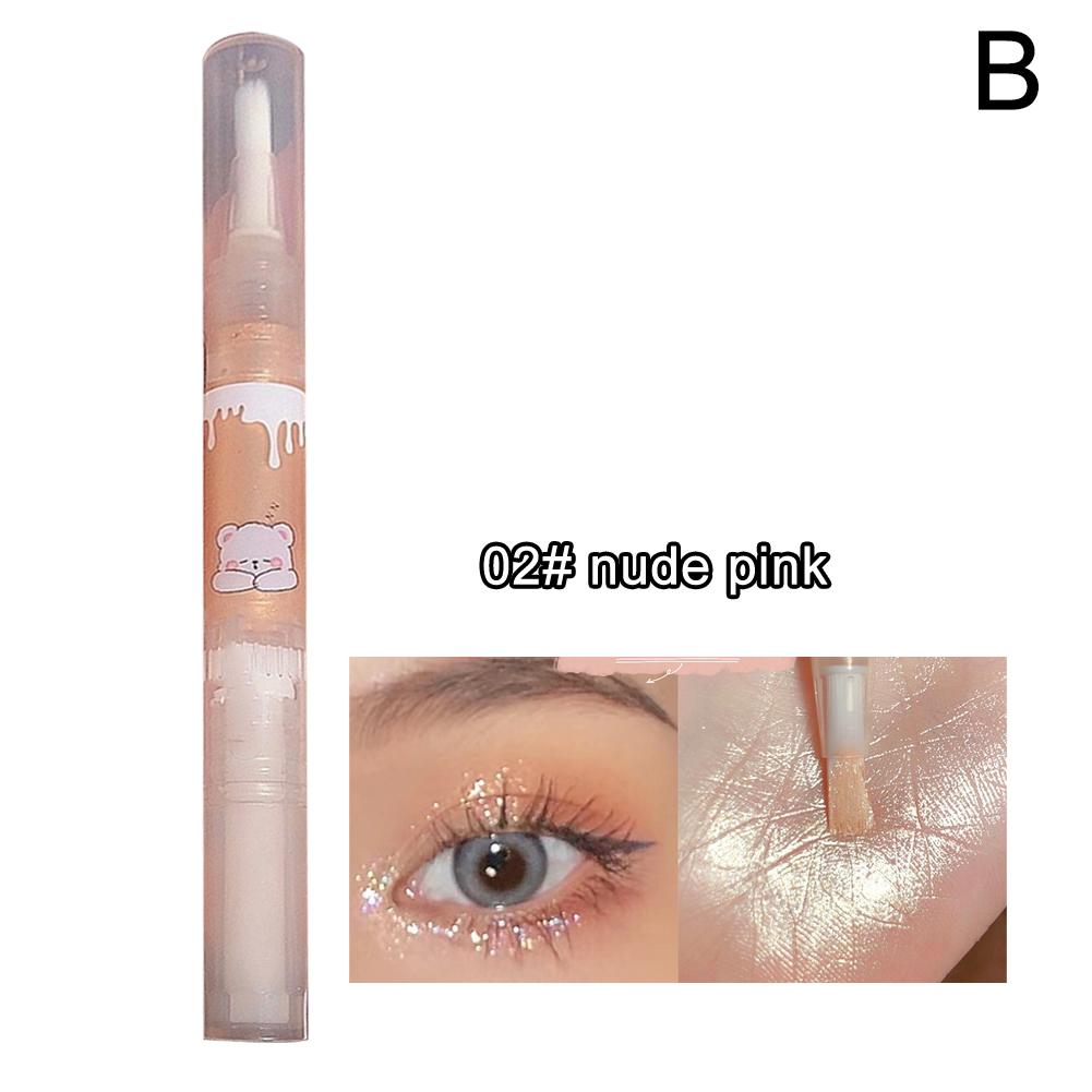 Glitter Liquid Highlighter Pen Shimmer Waterproof Liquid Champagne