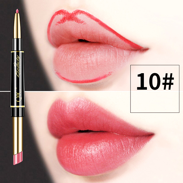 Geegobuy QIC lipstick pen lip liner lip makeup female not easy to