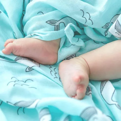 Organic Bamboo Cotton Soft Baby Muslin Swaddle Blanket towel burp cloth cover gauze newborn infant diaper wrap lampin