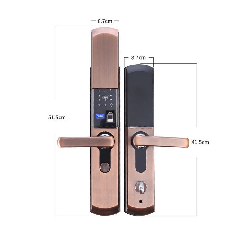 Smart Lock FingerprintIC cardPasscode Electronic Biometric Code Digital
