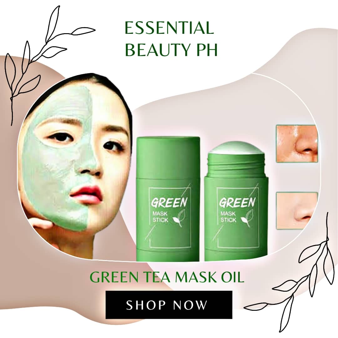 Authenttic Green Tea Mask Oil Control AntiAcne stick Remove Blackheads