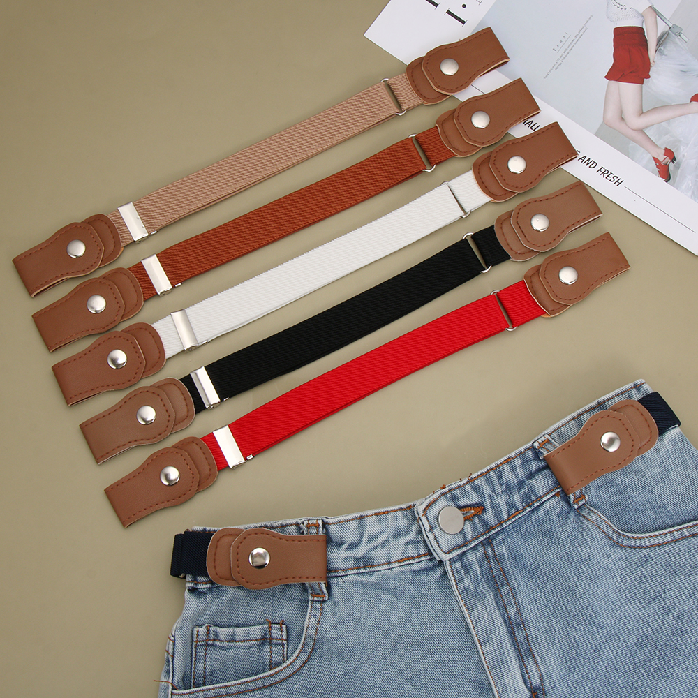 BONDAGESHOP34BO9 Fashion Adjustable Jeans Pants Boys and Girls Buckle-Free Belt Waist Belt Stretch Canvas Kids belts