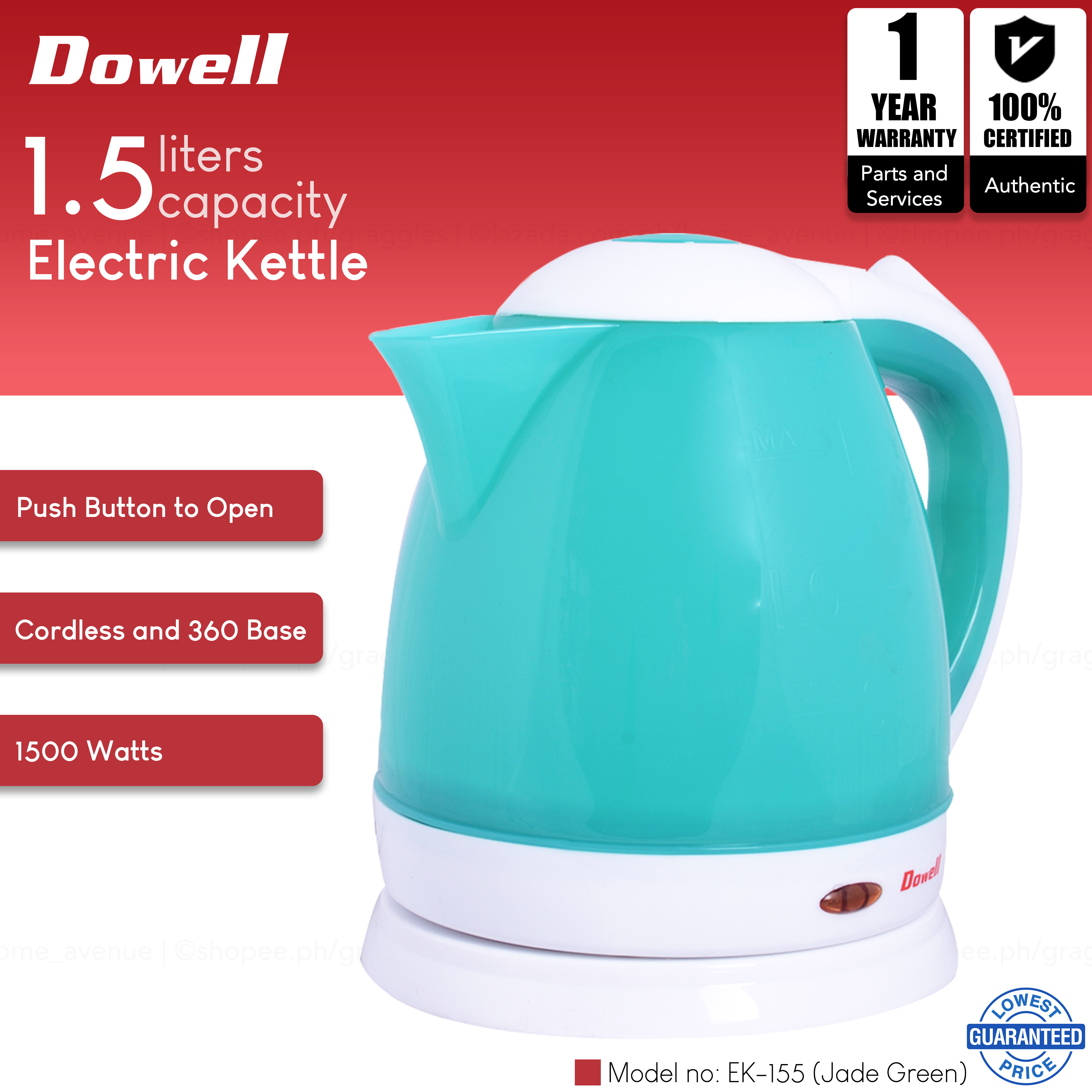 dowell grandesa electric kettle price