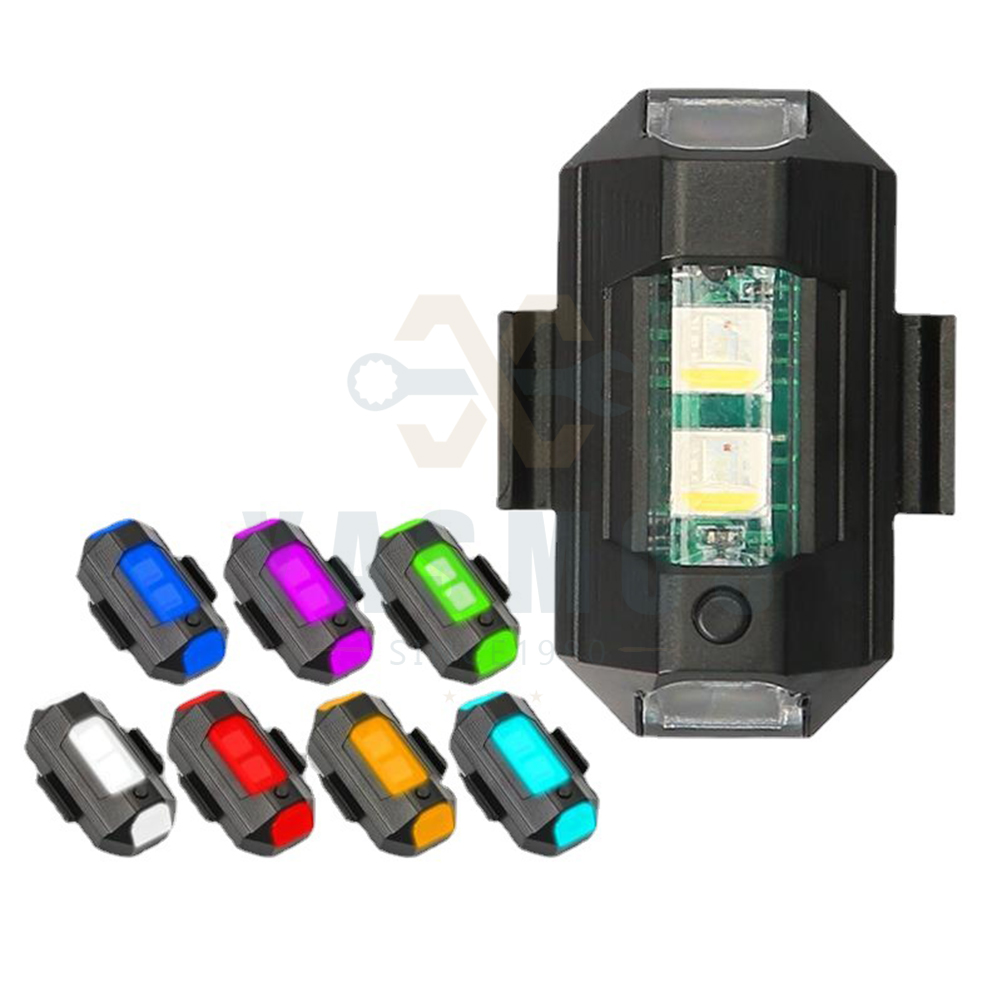 Picture of LED multi-color charging mini warning light for nighttime cycling ...
