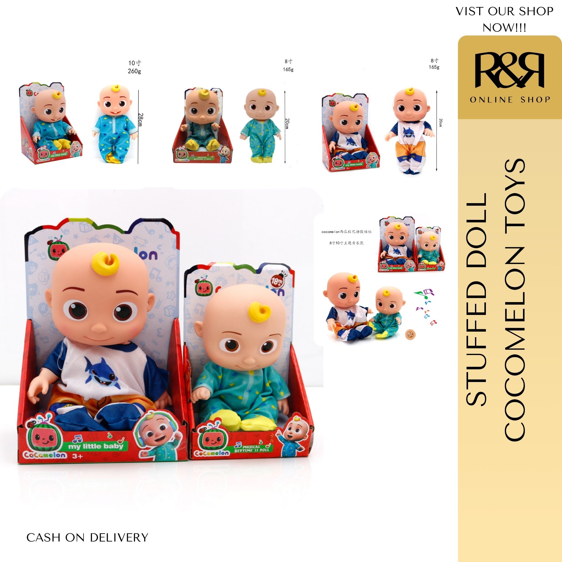 JJ COCOMELON Bedtime Comfort Toys Singing Toys For Kids Doll Comforter jj-cocomelon-bedtime-comfort-toys-singing-toys-for-kids-doll-comforter