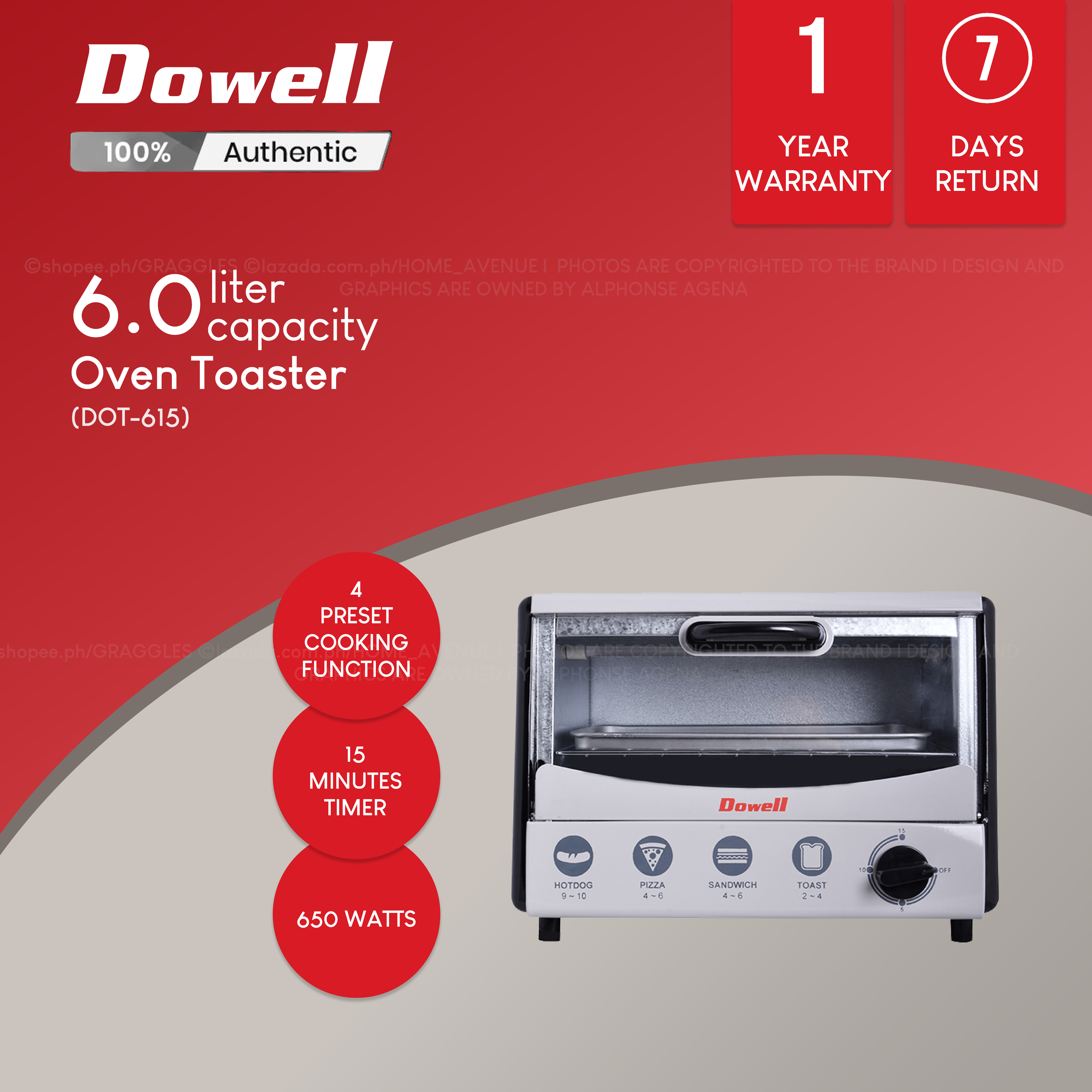 dowell oven toaster price