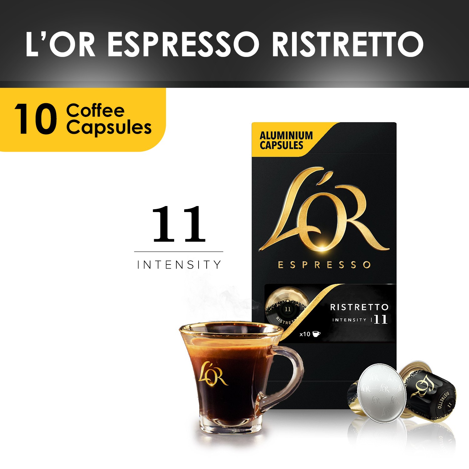 L'or espresso ristretto capsules x10 52g