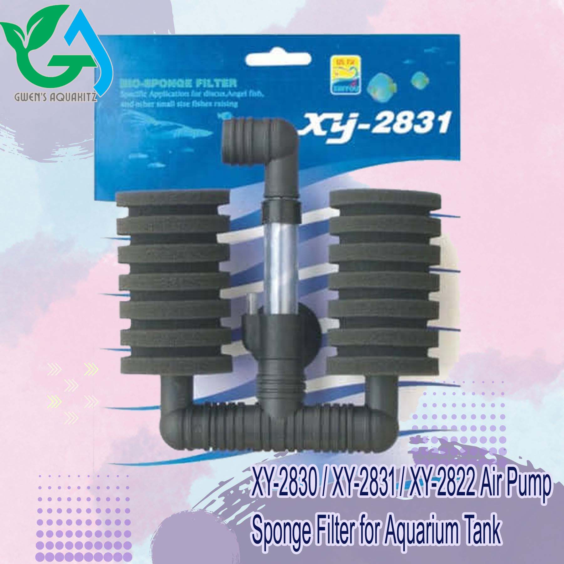 Air Pump Sponge Filter for Aquarium Tank XY2830/XY2831/XY2822