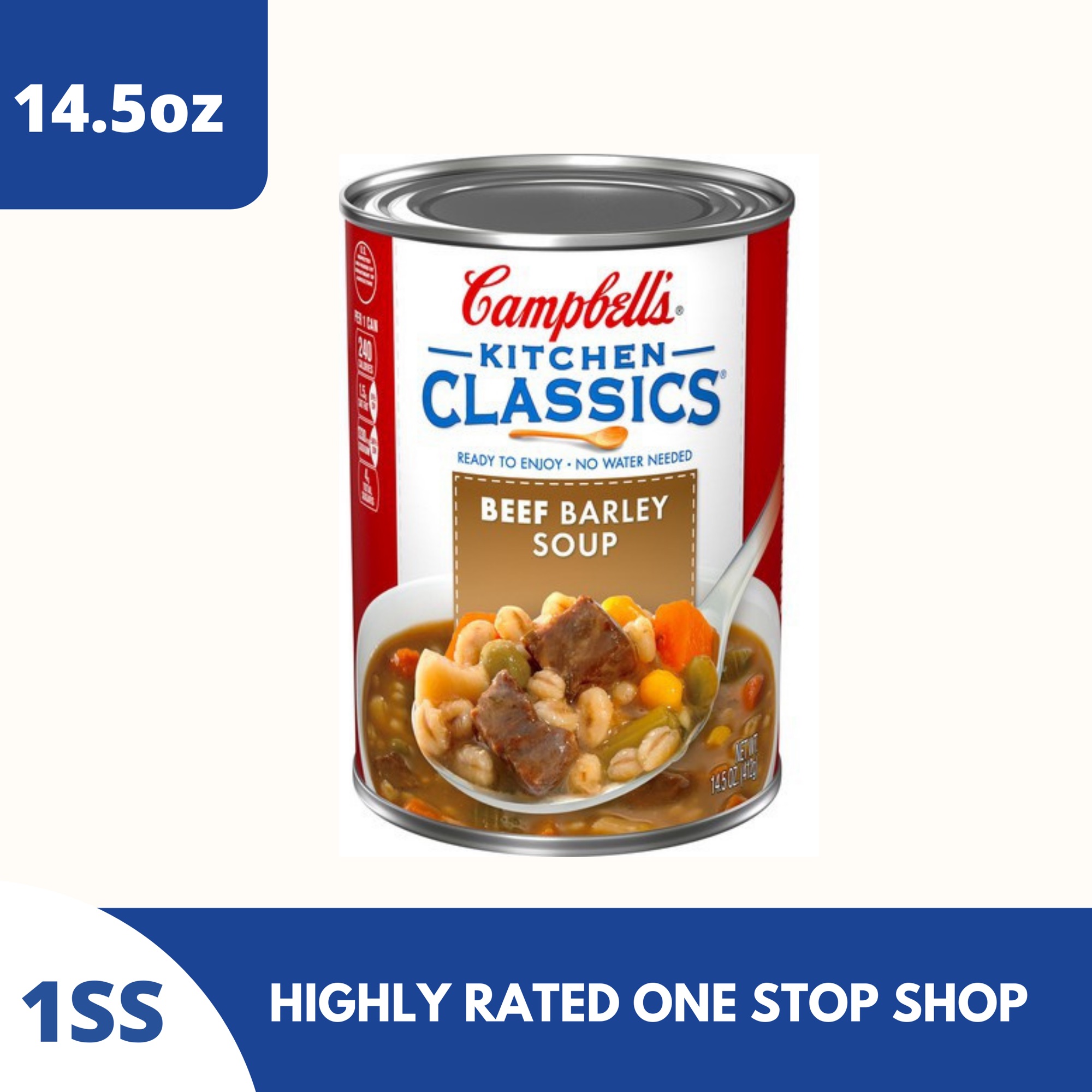 Campbell's Kitchen Classics Beef Barley Soup 14.5oz Lazada PH