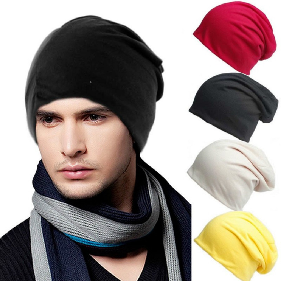 Bonnet Beanies Hip-hop Solid Plain Warm 