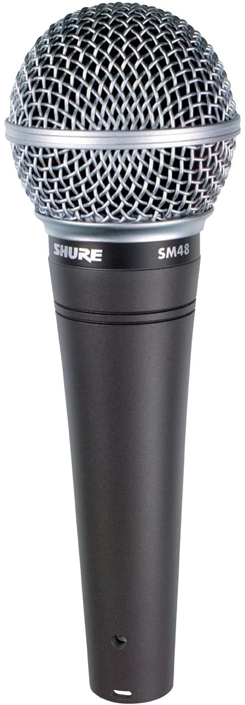 Shure SM48 Cardioid Dynamic Vocal Microphone with ShockMounted