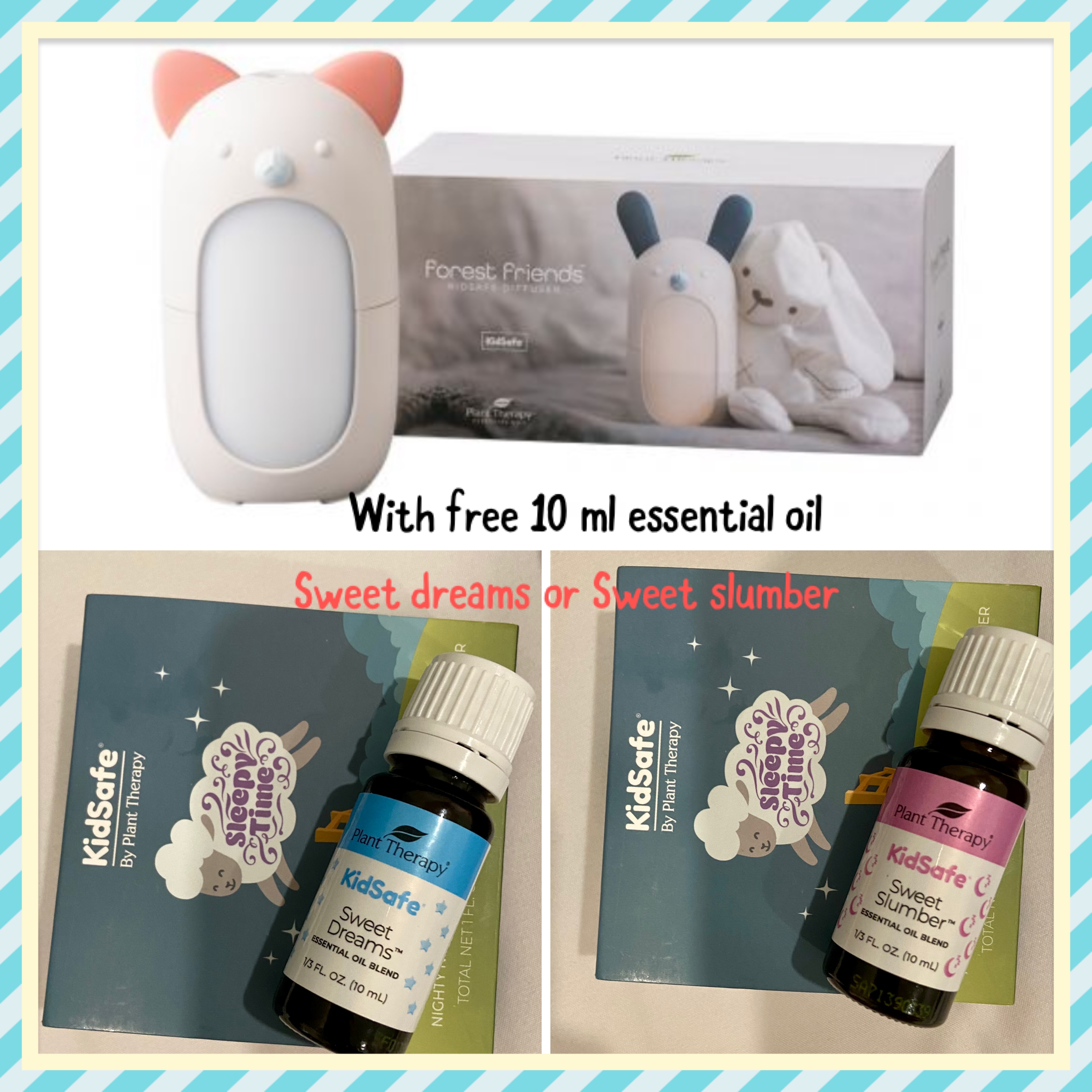 Plant Therapy Kids Safe Essential oil diffuser , Diffuser with free