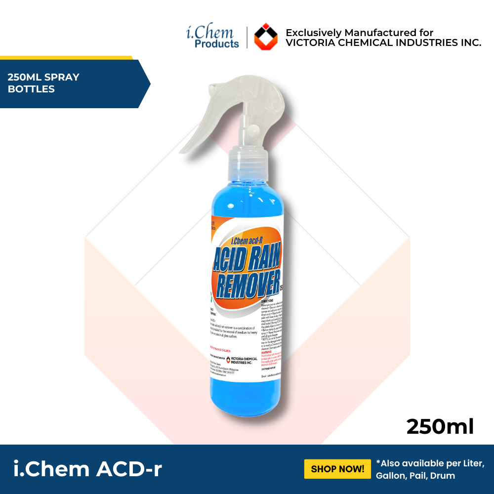 ACID RAIN REMOVER 250ml SPRAY BOTTLE (WATERMARKS REMOVER, FOR