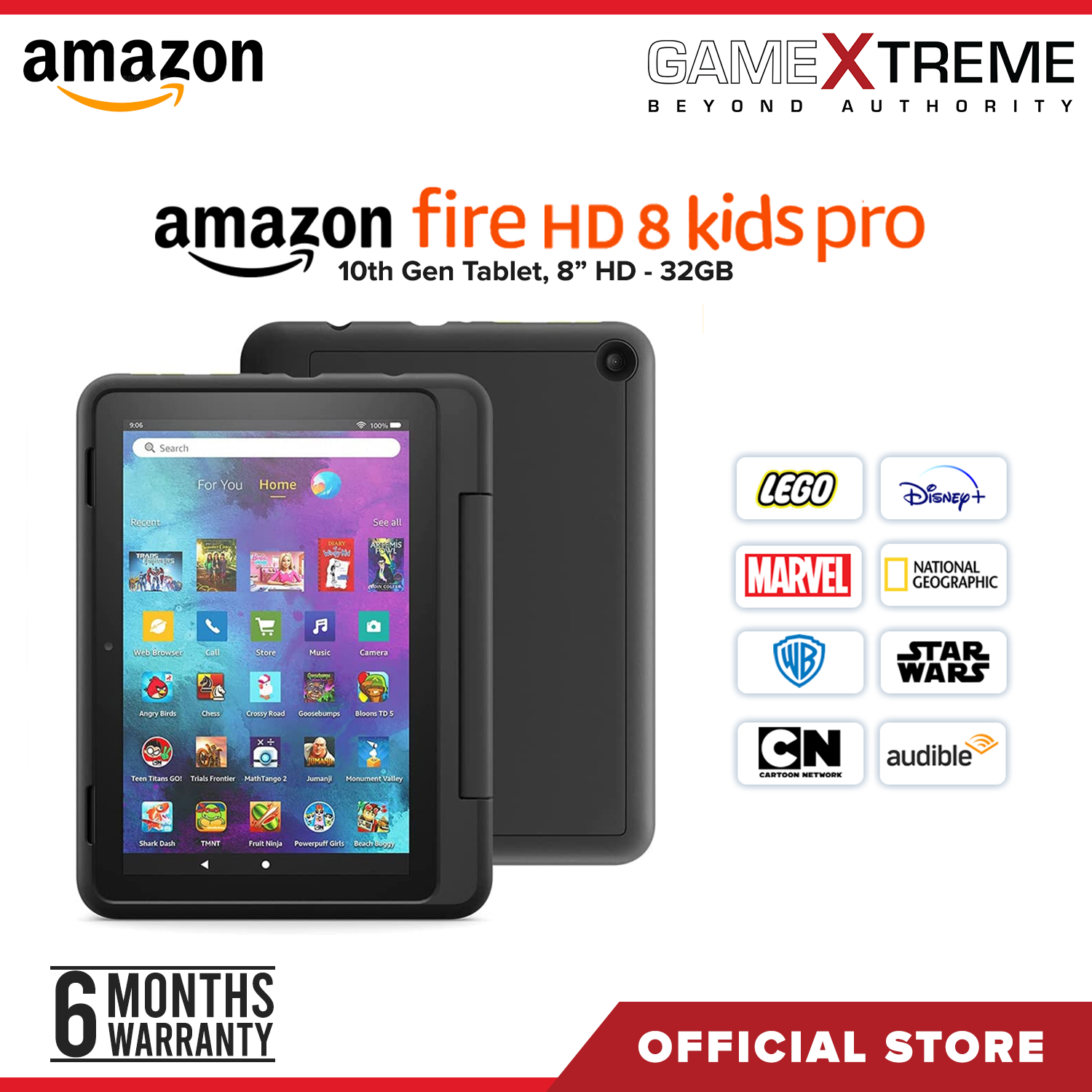 Amazon Fire HD 8 Kids Pro 10th Gen tablet, 8" HD, ages 612, 32GB
