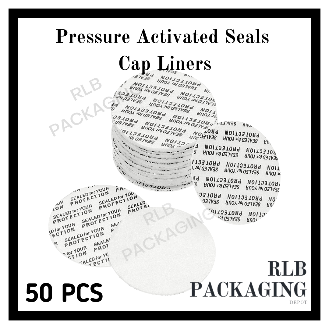 50 pcs Pressure Activated Seal Cap Liners Foam Sealing inserts for