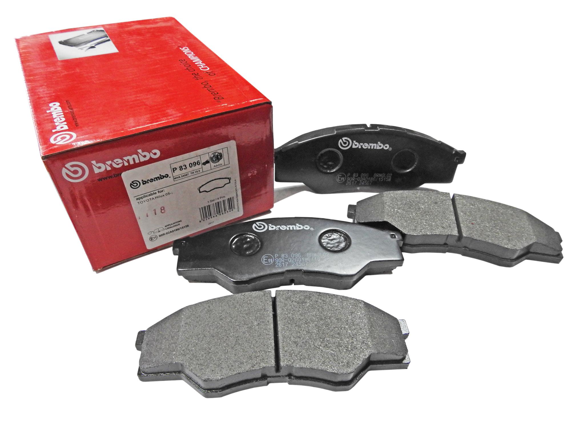 Brembo P83096 Front Brake Pads Low Metallic Compound (For Toyota HiLux