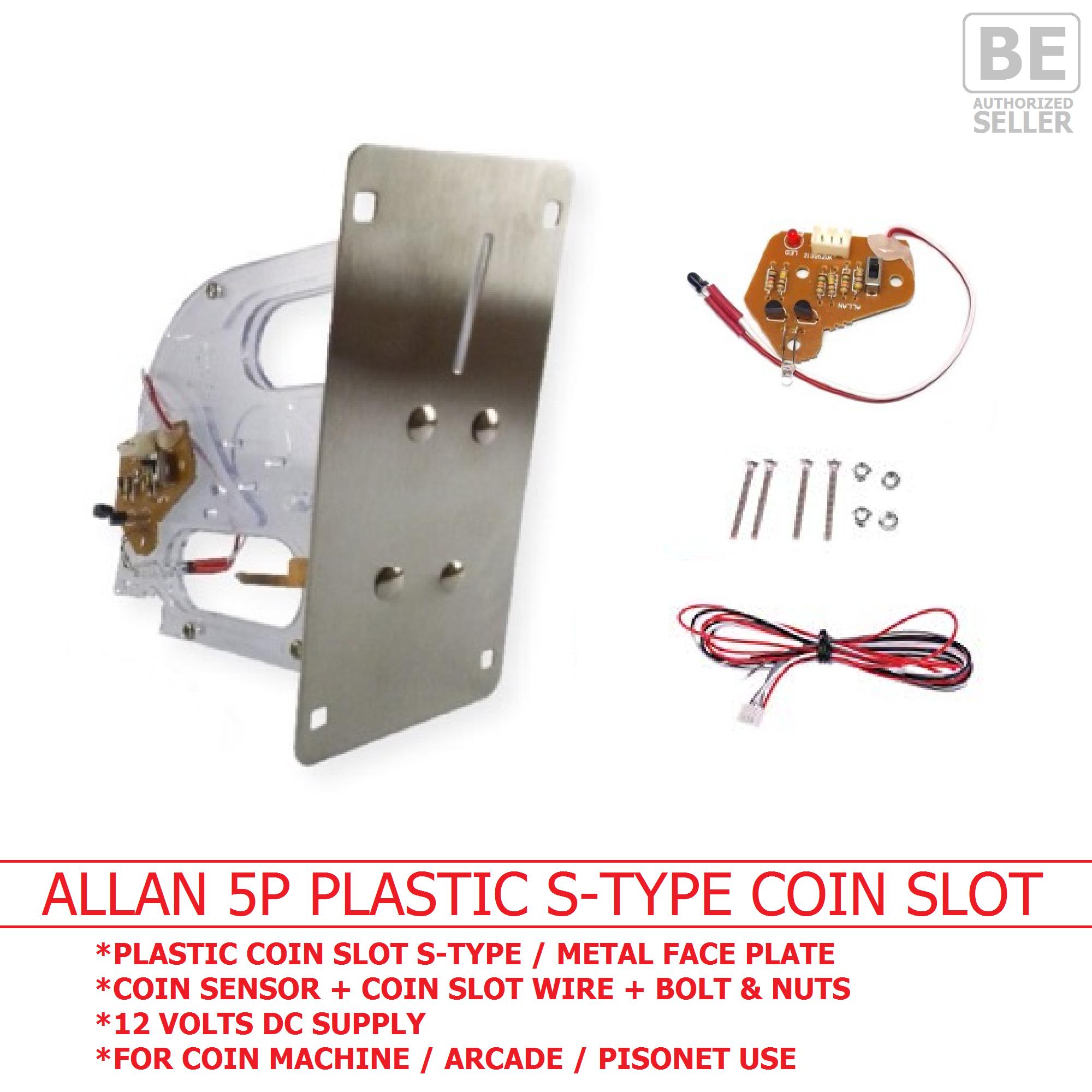 (Coin Slot) 5P Plastic SType / Sensor Circuit / Coin Slot Wire / Bolt