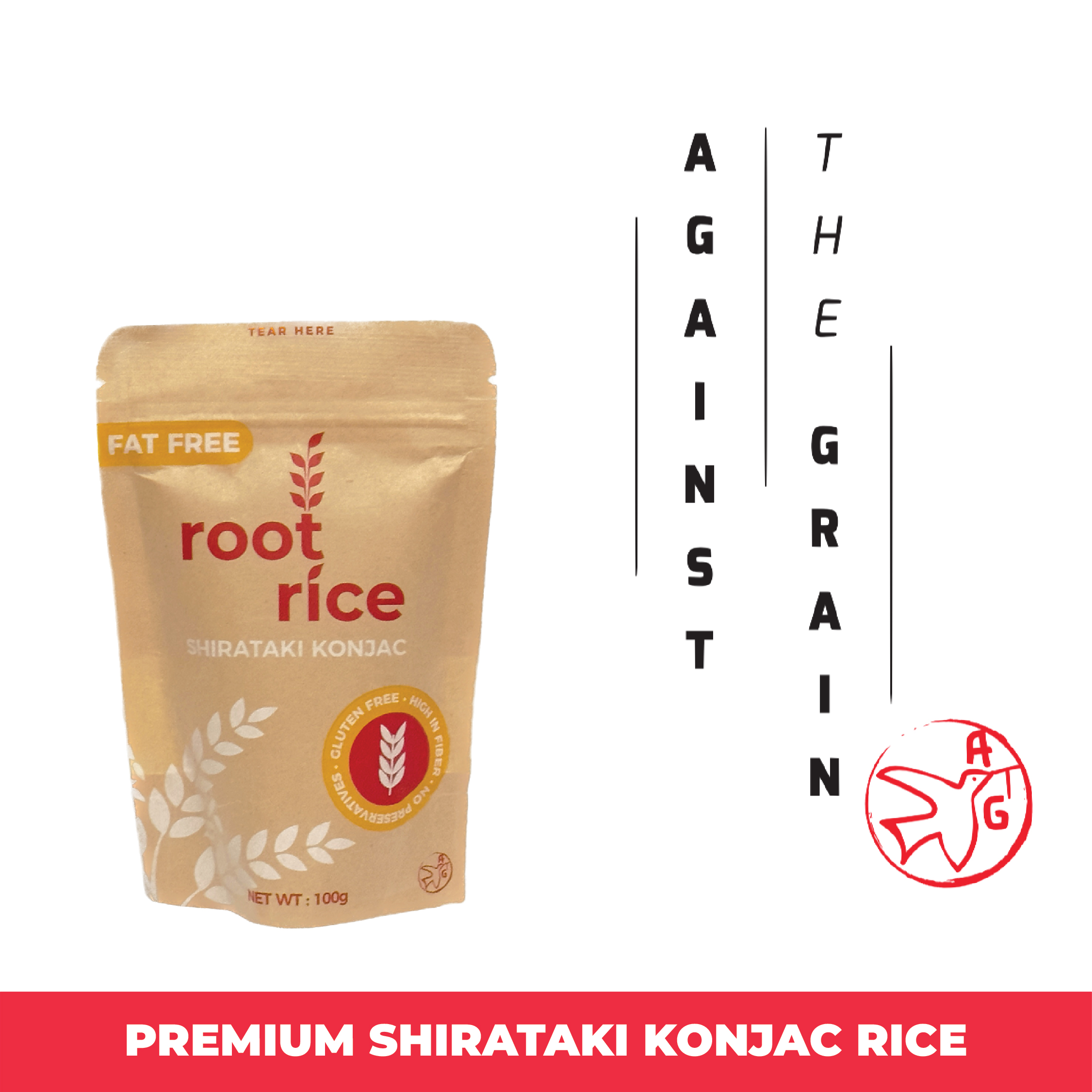 Root Rice Dry Shirataki Konjac Rice Alternative, Keto, Low Carb, Vegan