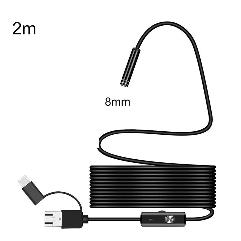 Sissi Ống Soi Kiểm Tra Nội Soi 3 Trong 1 USB Type-C Camera HD Ống Kính 5.5/7/8Mm, IP68