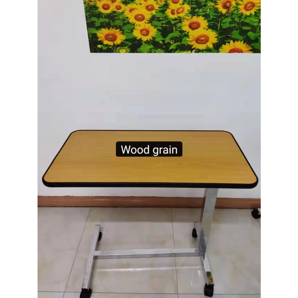 GHYMedical Adjustable Overbed table Bedside dinning Table With Wheels