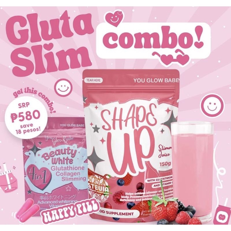 Beauty White Glutathione Capsule Trial Pack By You Glow Babe Shape Up Juice Lazada Ph