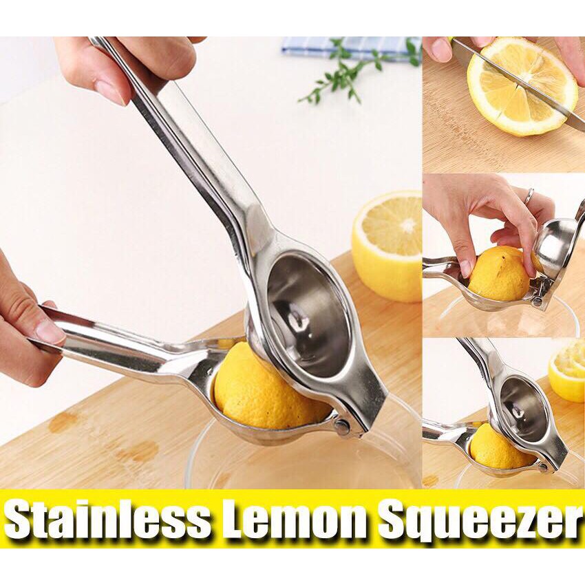 Stainless Steel Orange Juicer Manual Squeezer Lemon Lime Fruit Citrus Hand Press 