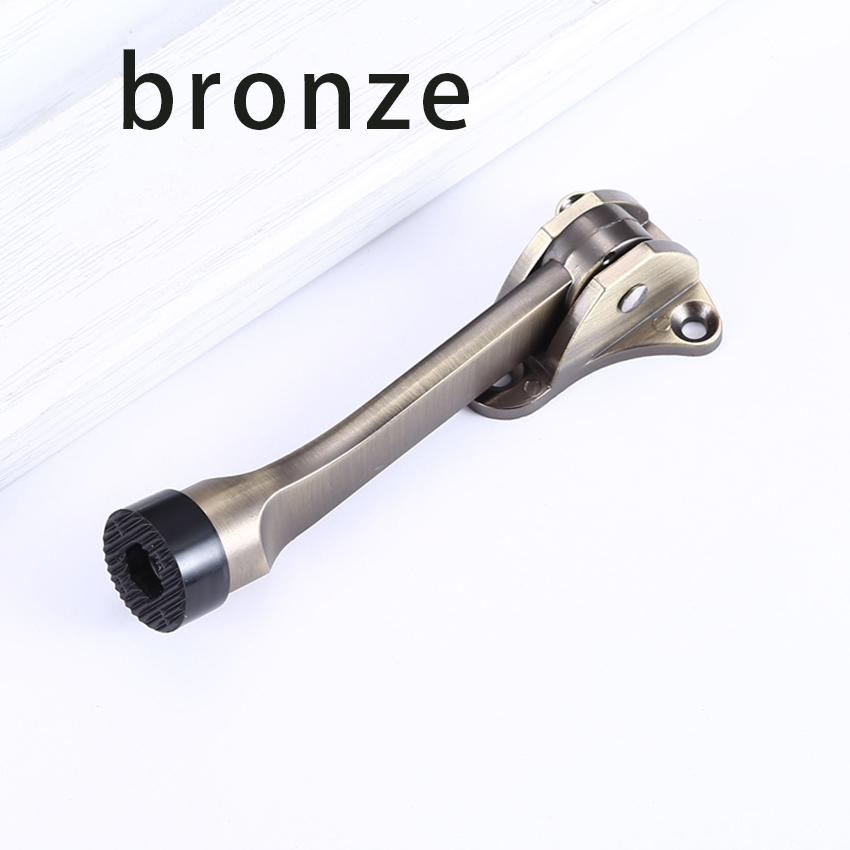 Easy Pedal Kickdown Door Stopper Basic Commercial Doorstops Holder Kick
