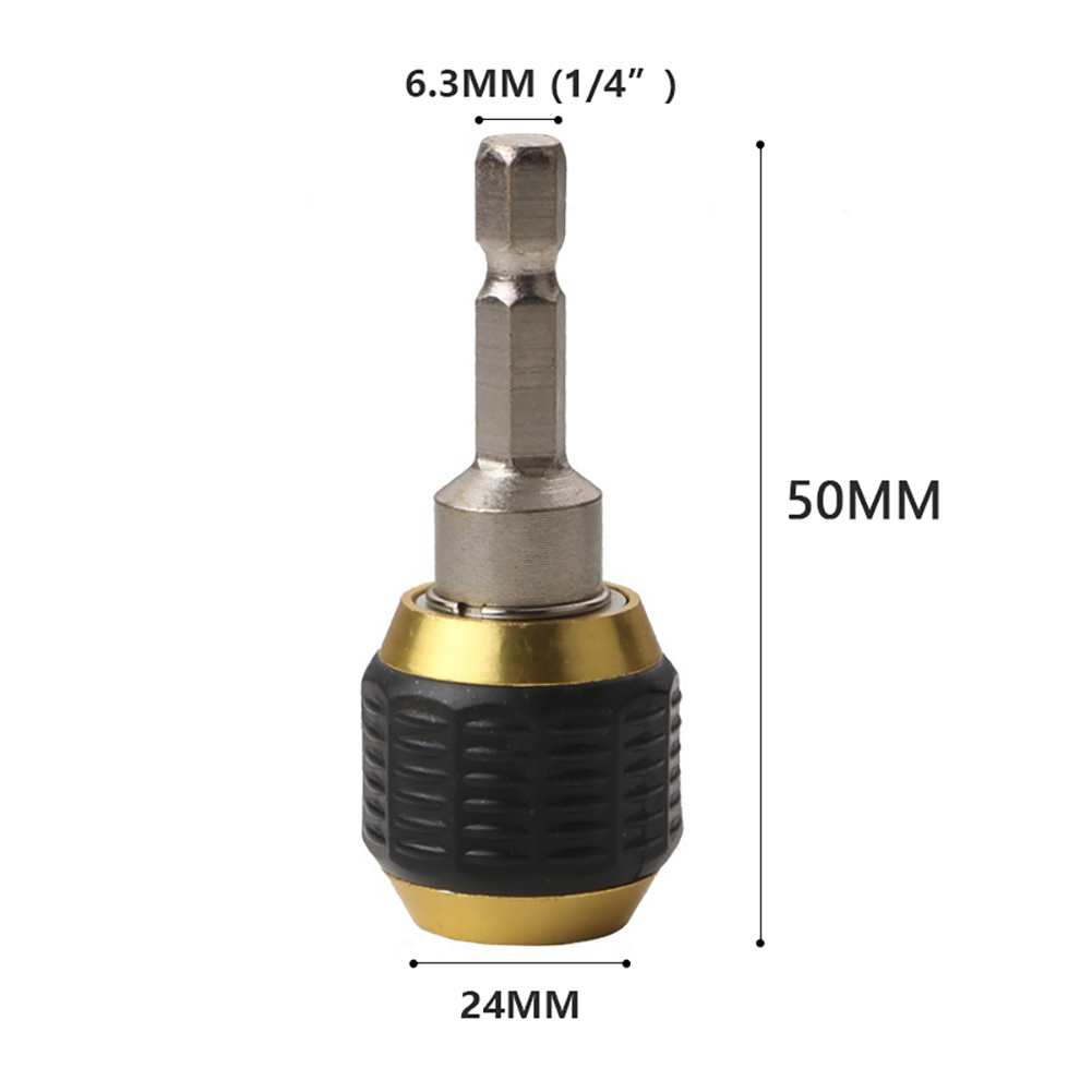 Jomoo [Bán Chạy] Đầu Kẹp Mũi Khoan Khớp Nối Nhanh Chuôi Lục Giác 50 MM Đầu Chuyển Đổi Điều Khiển Tác Động Đầu Kẹp Mũi Khoan Chuôi Lục Giác 1/4 Thay Đổi Nhanh