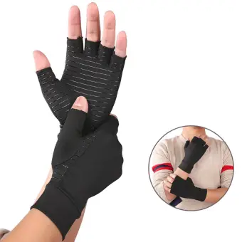 half finger compression gloves