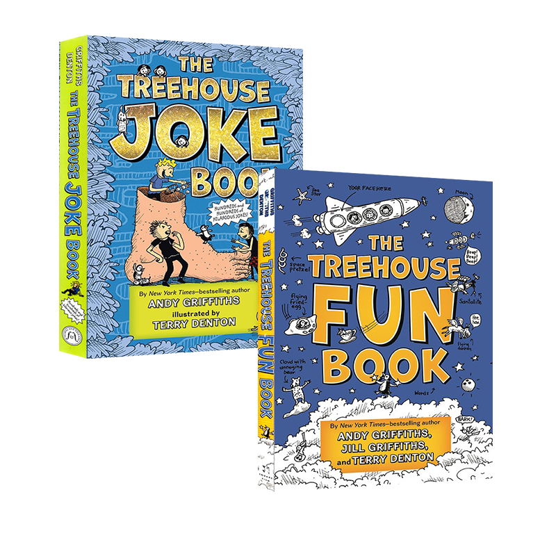 Original English treehouse fun books / Joke Book 2 Volume co sale of