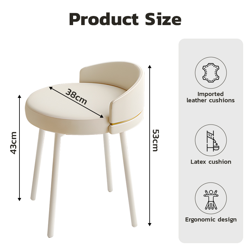 KUCA Vanity Chair Make Up Chair Stool Chair Nordic Chair Vanity Mirror ...