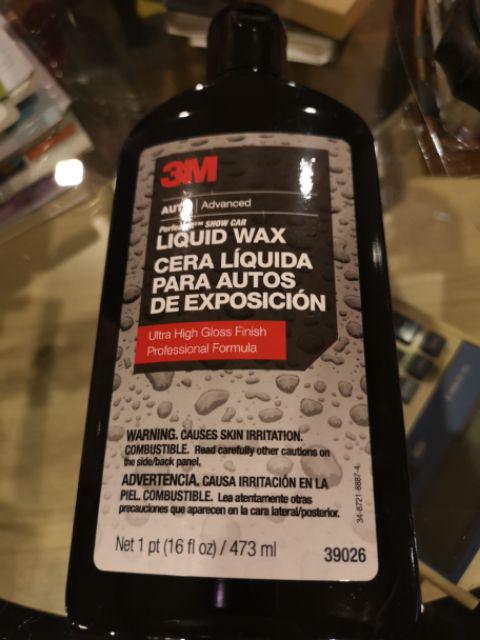 3M LIQUID WAX CERA PARA AUTOS DE EXPOSICION LIQUIDA 39026