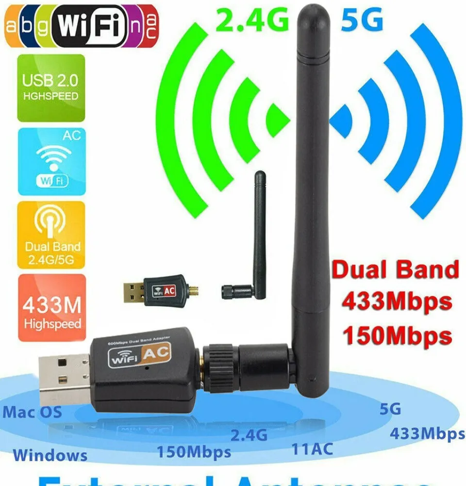 2.4GHz 600MBPS Antenna USB Wireless WIFI Adapter, Number Of Ports Pins: 1 At Rs 200/piece In Chennai - Foto 13