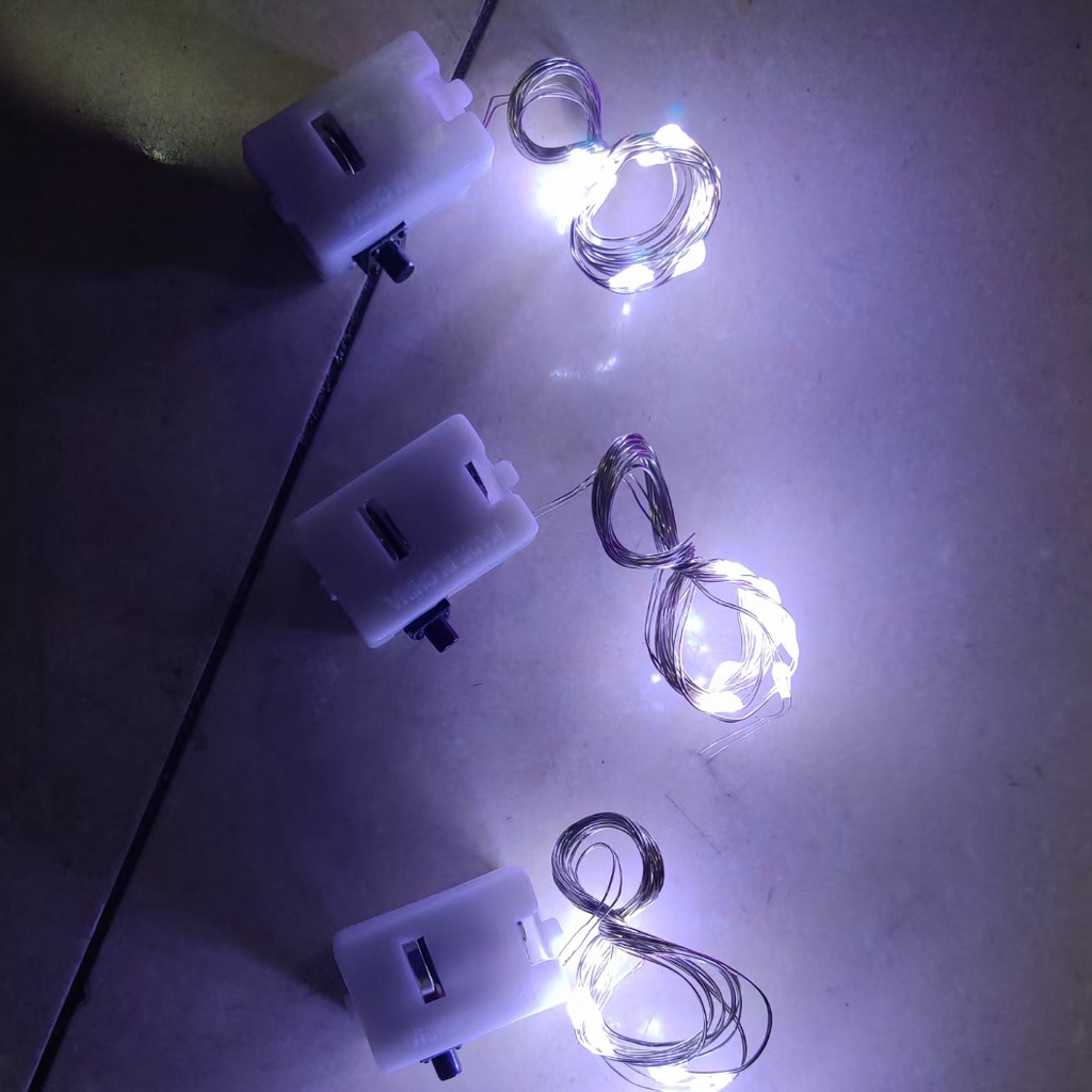LED Small Lantern Flashing Light 1M 2M LED Light String Fairy Three-modes Fairy Tale Light Gift Box Decoration Light ZenababyShop