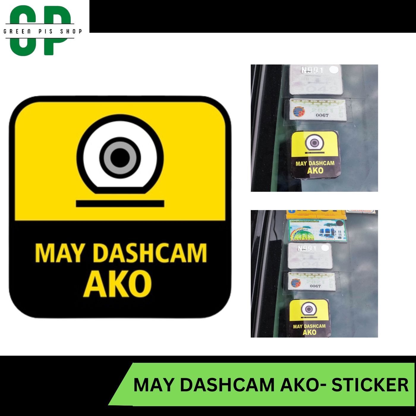 May dashcam ako Sticker/Decal COD | Lazada PH