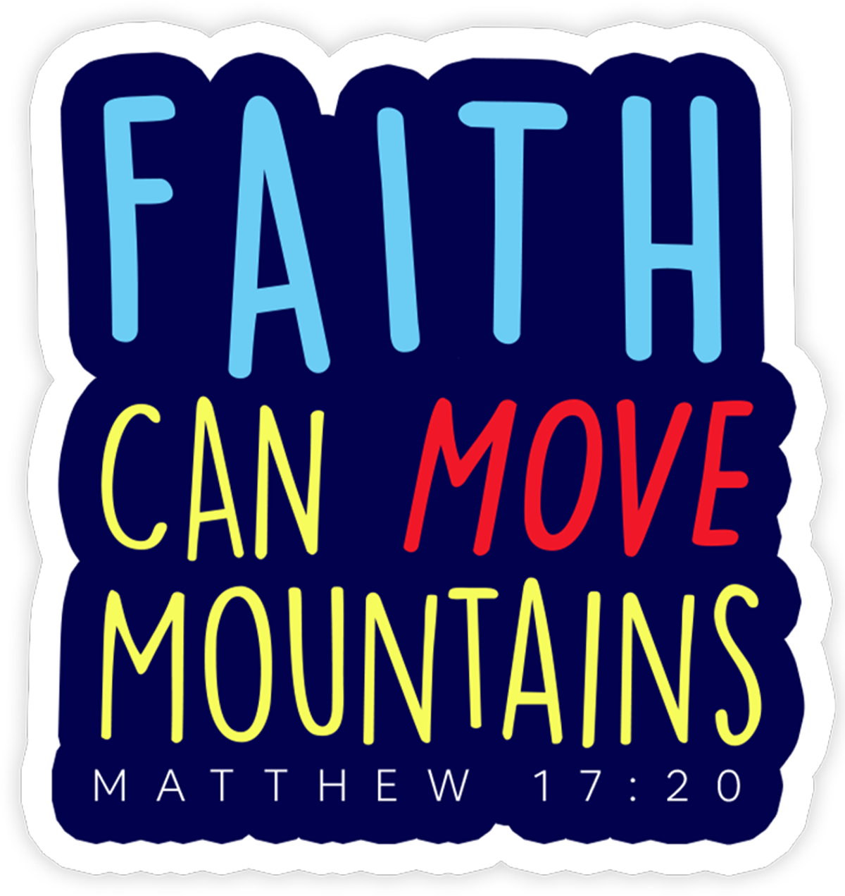 Bible Verse Sticker Pack (5pcs) Bible Verse Waterproof Vinyl Sticker