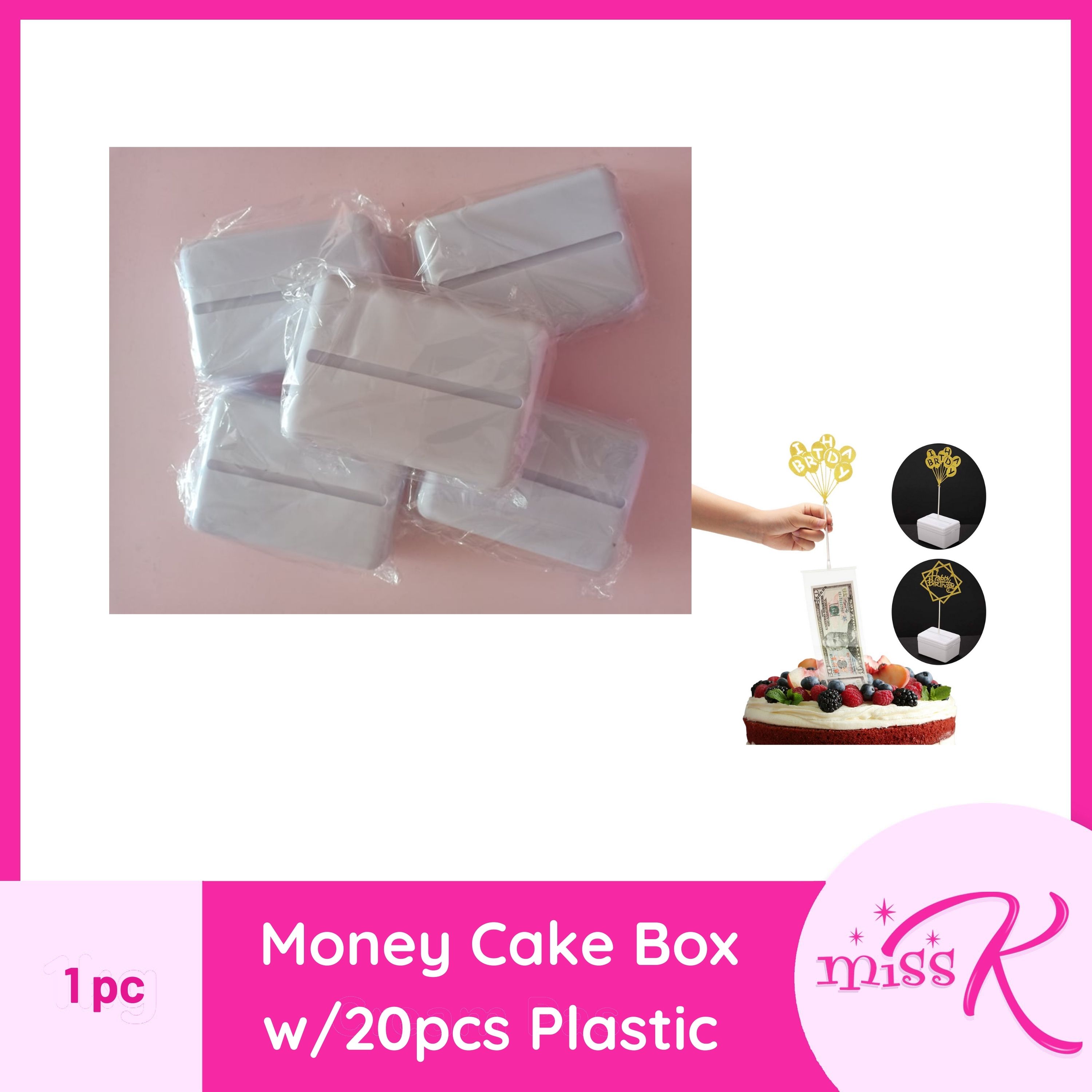 Money Cake Box Money Pulling Cake Box with 20pcs Plastic Lazada PH