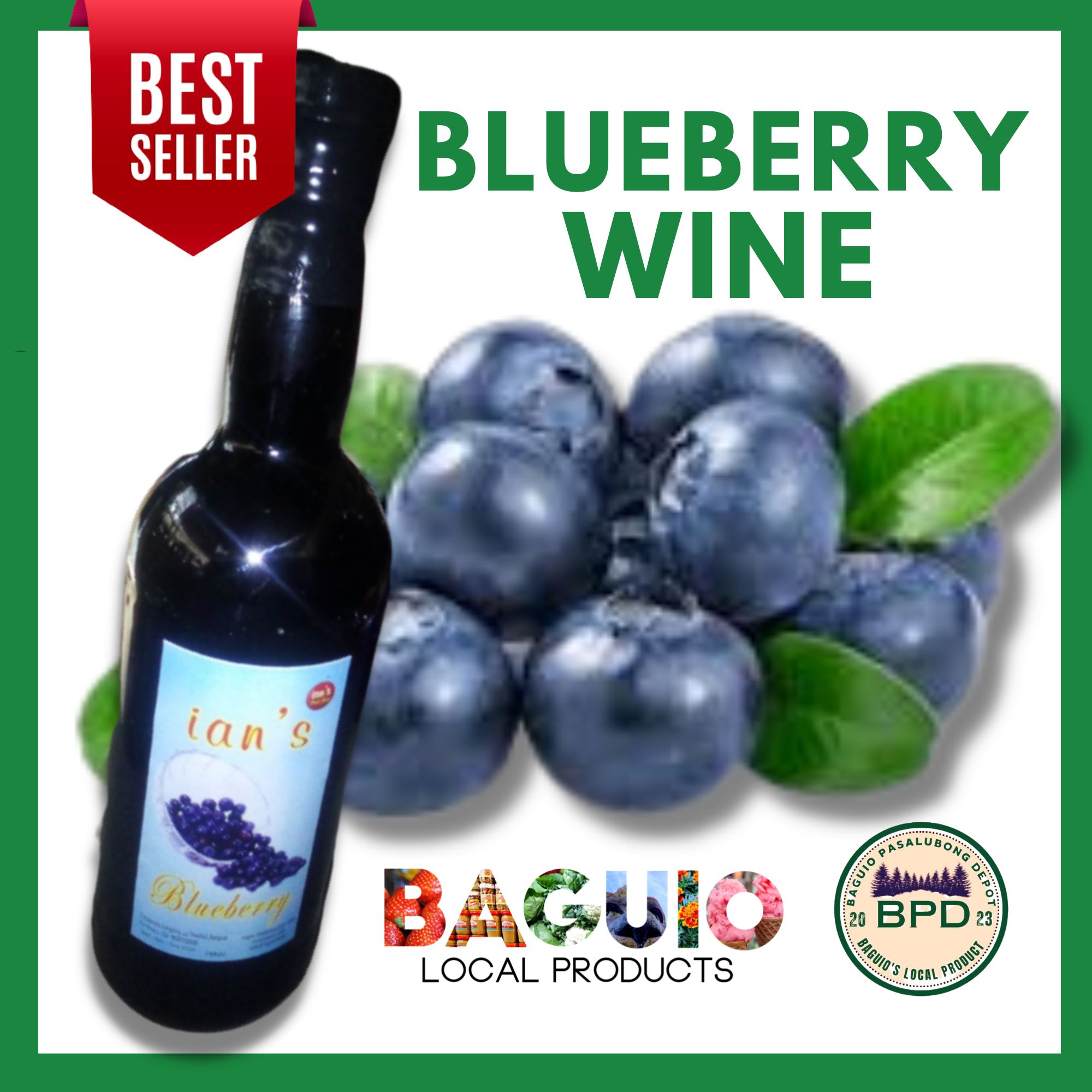 BAGUIO PASALUBONG DEPOTJAYSON IAN'S AUTHENTIC BLUEBERRY HERBAL WINE