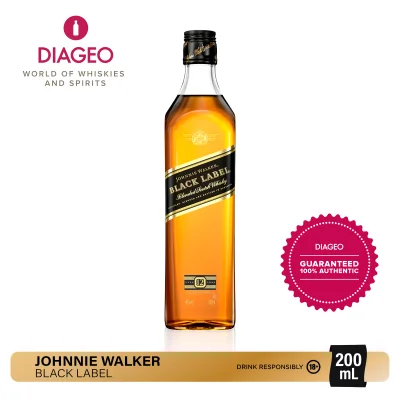 Johnnie Walker Black Label Blended Scotch Whisky 200ml