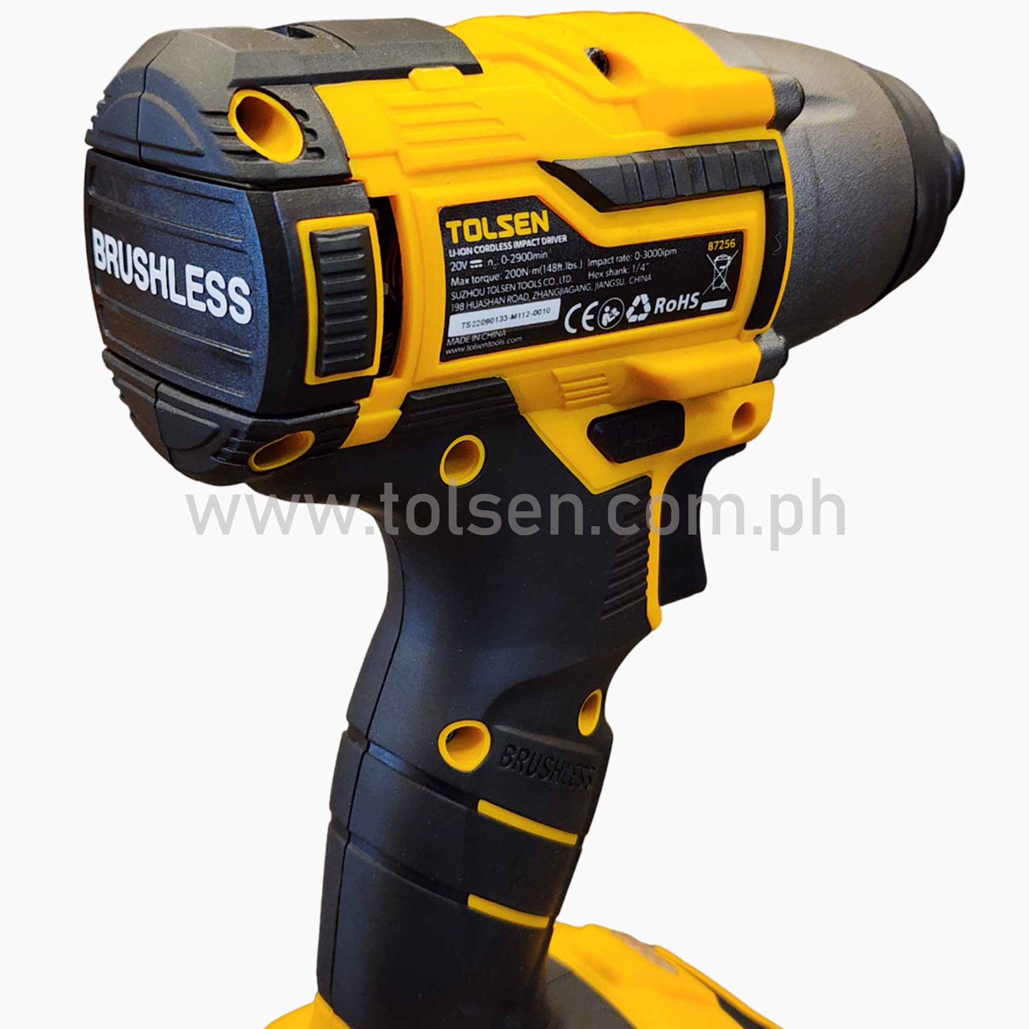 Tolsen Tools Brushless Motor Impact Driver Lithium Ion Cordless