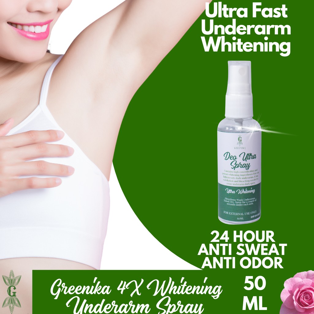 Greenika Underarm Spray Whitening Skin Armpit Lazada PH