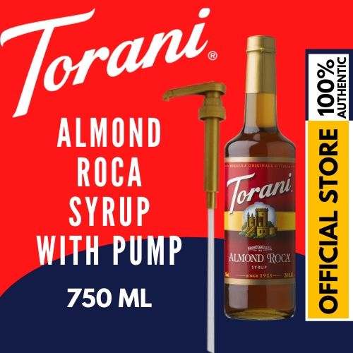 Torani Almond Roca Flavoring Syrup (750mL) with Syrup Pump Lazada PH