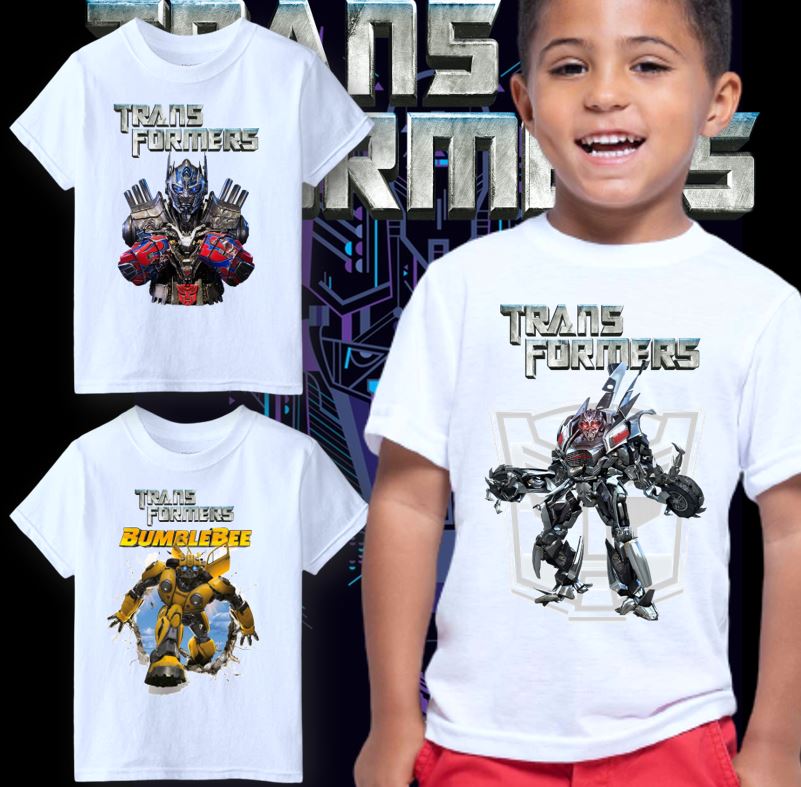 Transformers kids deals shirt