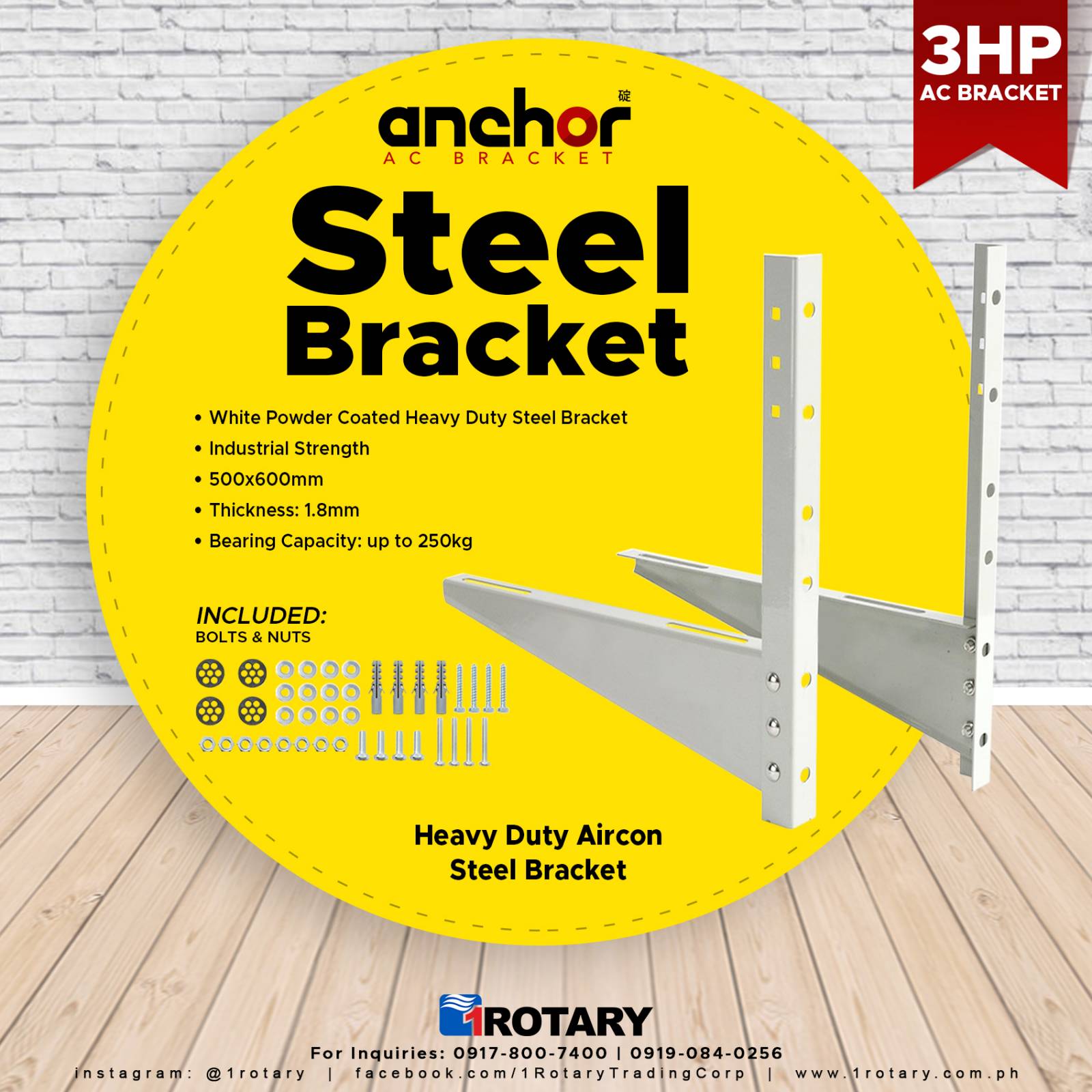 1ROTARY Anchor bracket 3HP Pro IC4866 Lazada PH