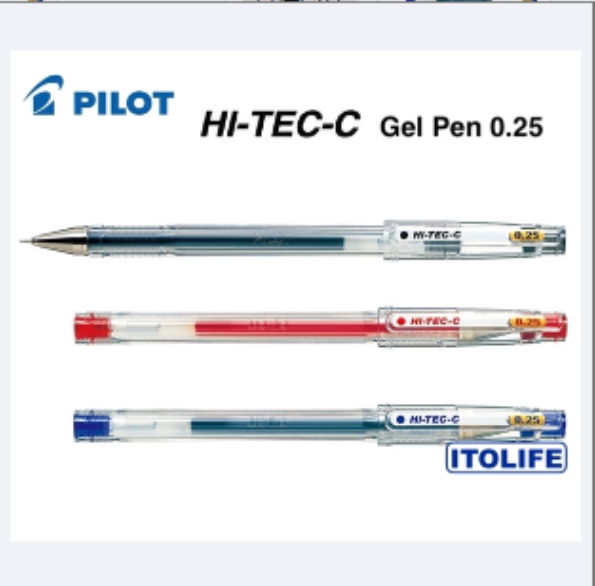 Pilot Hi-Tec-C Gel Pen 0.25mm- 1pc | Lazada PH