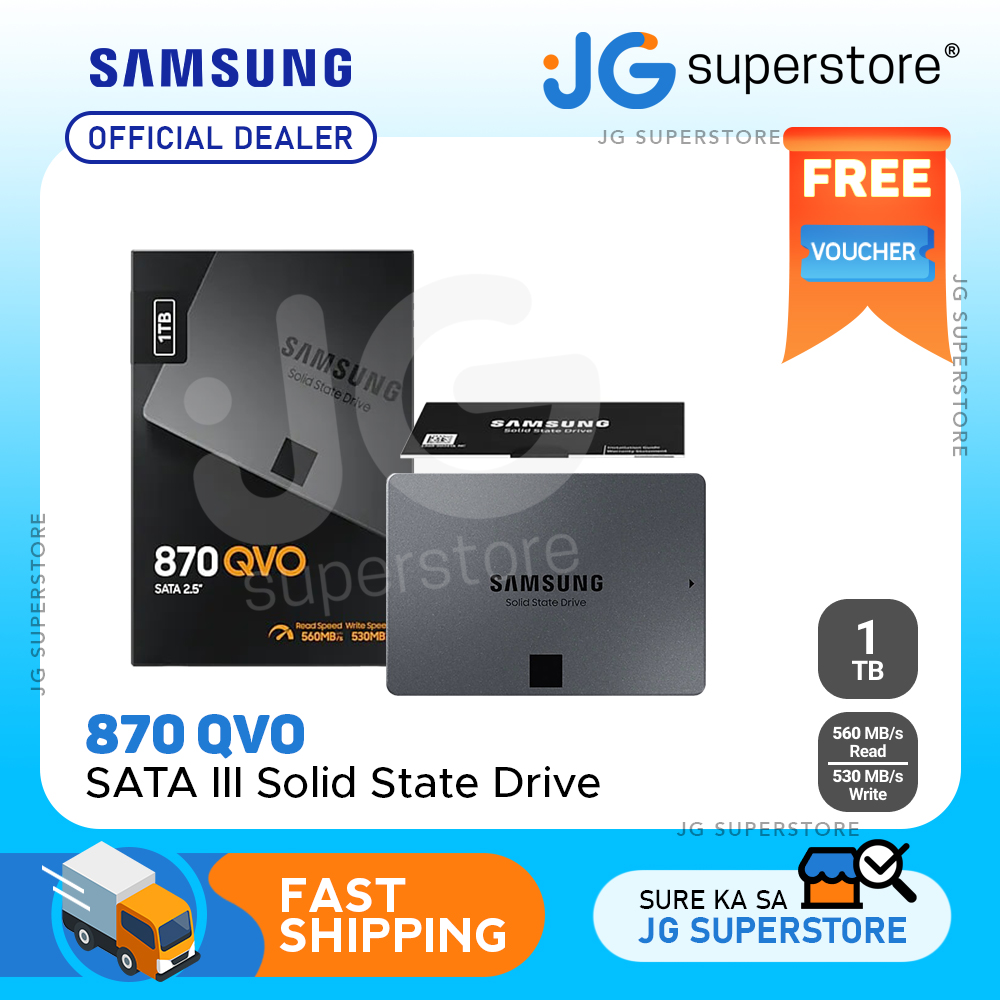 Samsung 870 QVO SATA III (1TB, 2TB) 2.5 SSD Solid State Drive