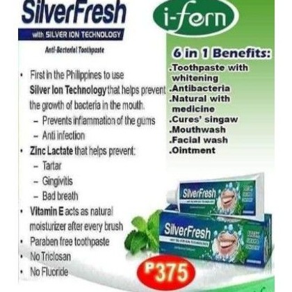 silverfresh toothpaste for underarms