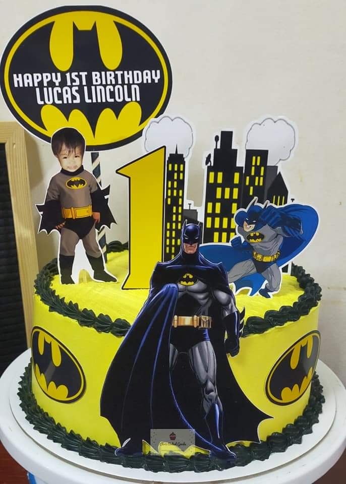 Batman Cake topper with name and age and picture of celebrant | Lazada PH