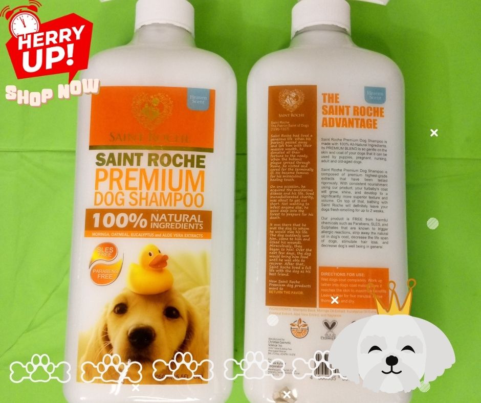Saint Roche Dog Shampoo Heaven scent 628ml Lazada PH