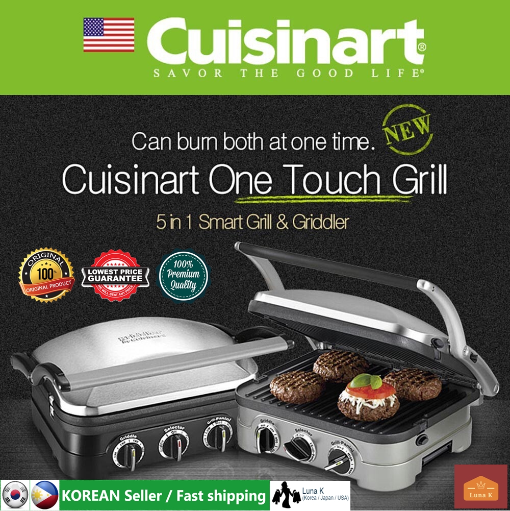 [Cuisinart Orginal] GR4NKR Electric Grill Meat Griddler Removable